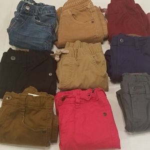 Lot of 9 pairs of 4t pants